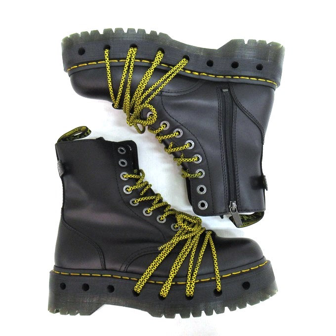 Dr.Martens Jadon XL 8-Eye Boots Black/Yellow Size UK8