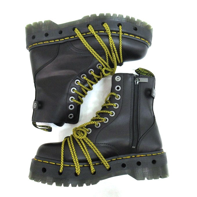 Dr.Martens Jadon XL 8-Eye Boots Black/Yellow Size UK8