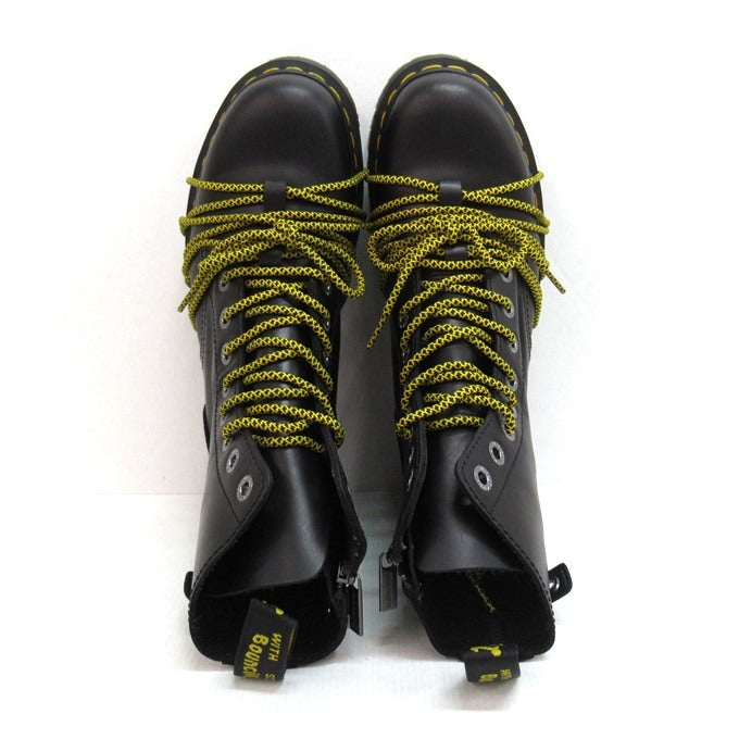 Dr.Martens Jadon XL 8-Eye Boots Black/Yellow Size UK8