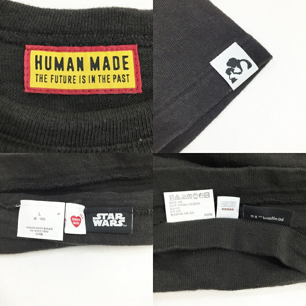 HUMAN MADE STAR WARS Graphic T-Shirt Black Size L