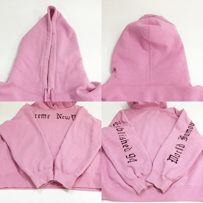 Supreme Contrast Cutout Logo Hoodie Pink Size L