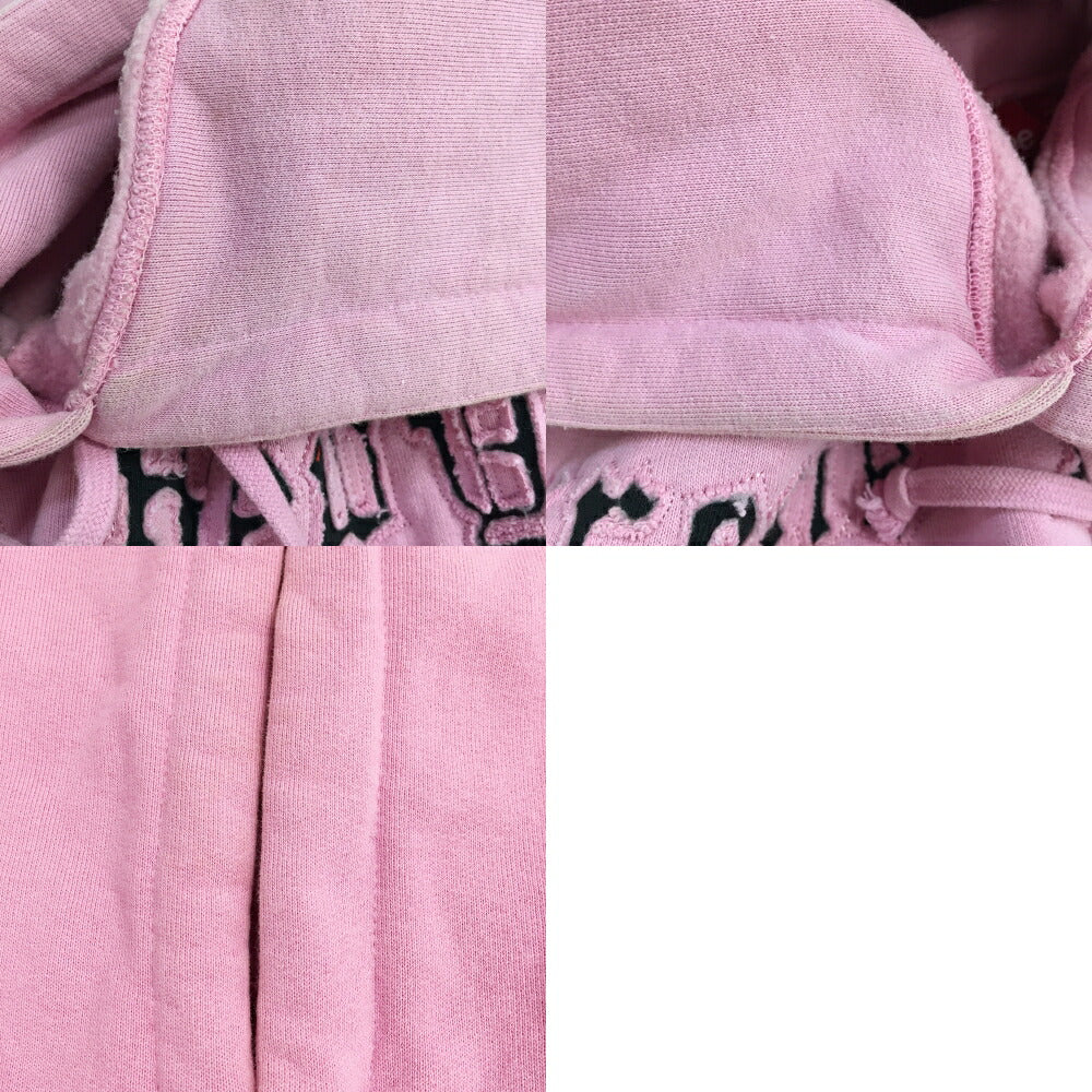 Supreme Contrast Cutout Logo Hoodie Pink Size L