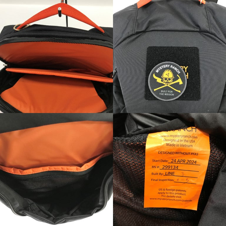 MYSTERY RANCH Backpack Black/Orange Size ONE SIZE