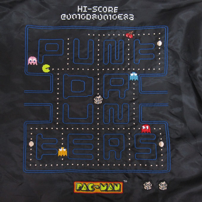 PUNK DRUNKERS x PAC-MAN Reversible MA-1 Jacket Black Size XL