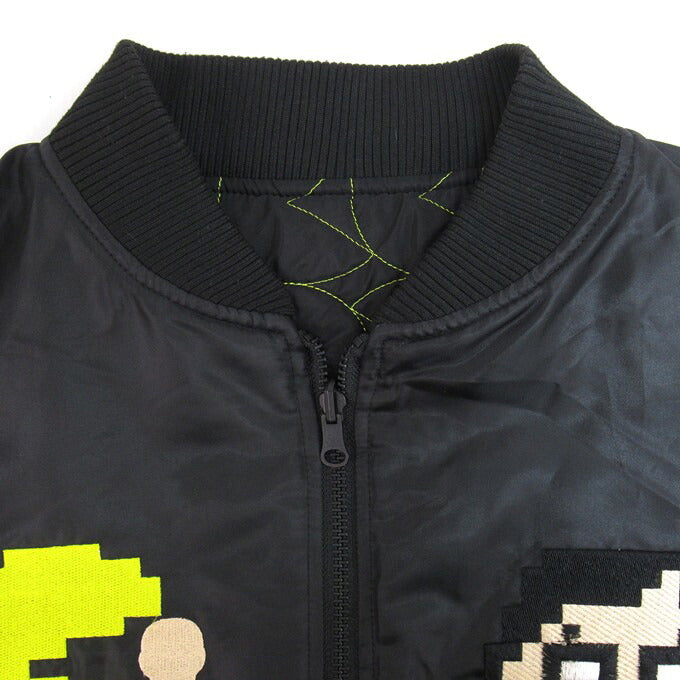 PUNK DRUNKERS x PAC-MAN Reversible MA-1 Jacket Black Size XL