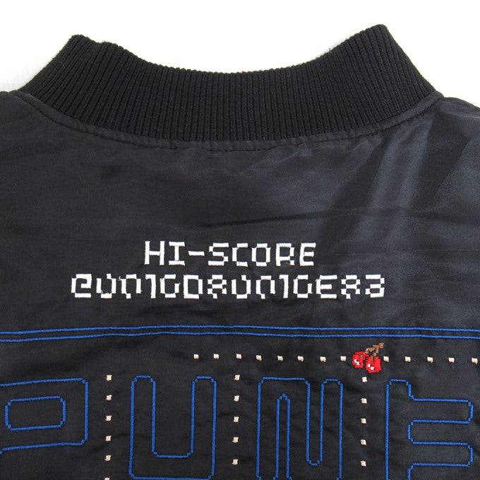 PUNK DRUNKERS x PAC-MAN Reversible MA-1 Jacket Black Size XL