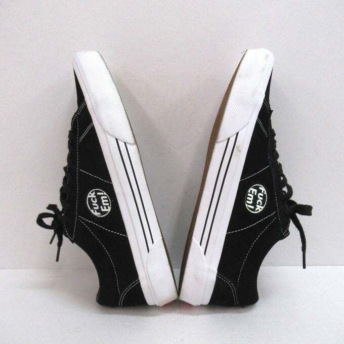VANS x SUPREME Sid Fuck Em Black White Sneakers Size 28.5cm