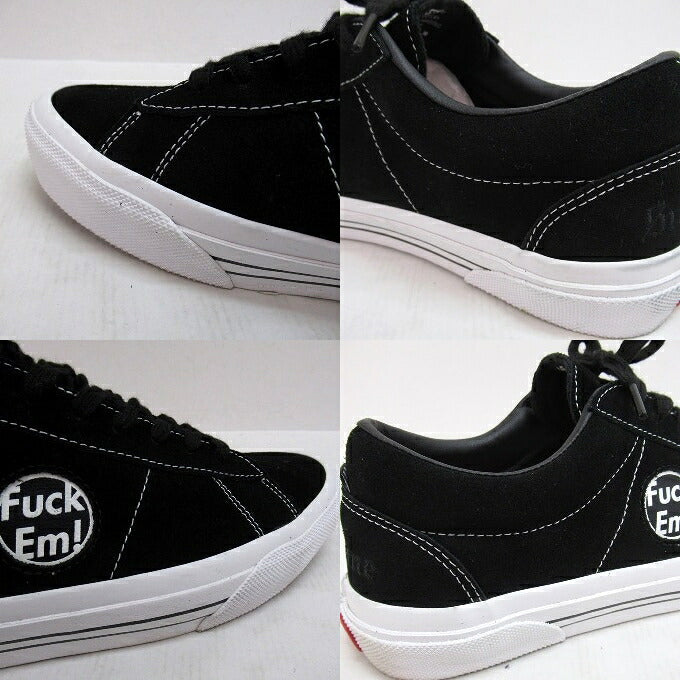 VANS x SUPREME Sid Fuck Em Black White Sneakers Size 28.5cm