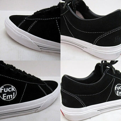 VANS x SUPREME Sid Fuck Em Black White Sneakers Size 28.5cm