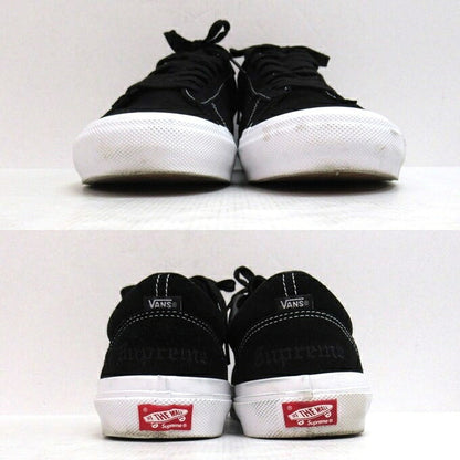 VANS x SUPREME Sid Fuck Em Black White Sneakers Size 28.5cm