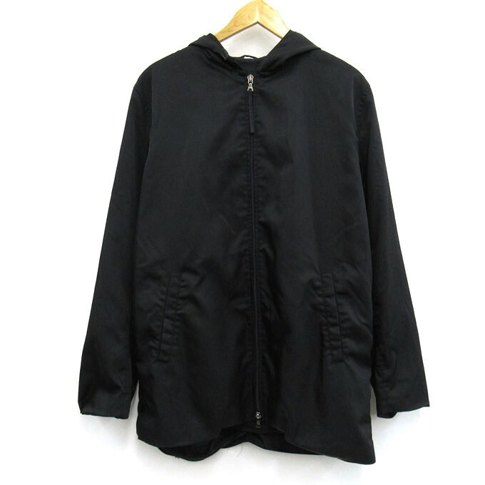 PRADA 90s Nylon Hooded Jacket Black Size 50