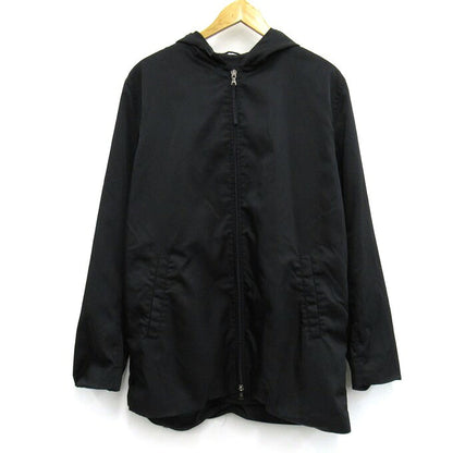 PRADA 90s Nylon Hooded Jacket Black Size 50