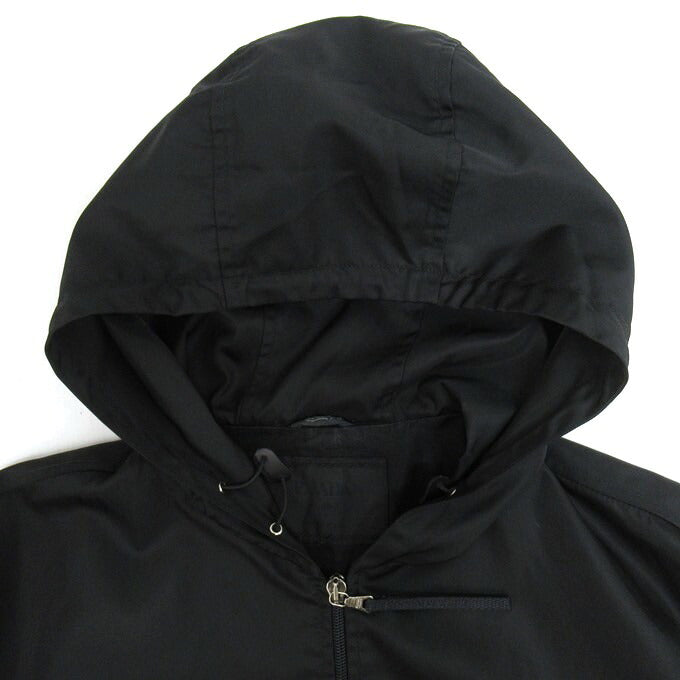 PRADA 90s Nylon Hooded Jacket Black Size 50
