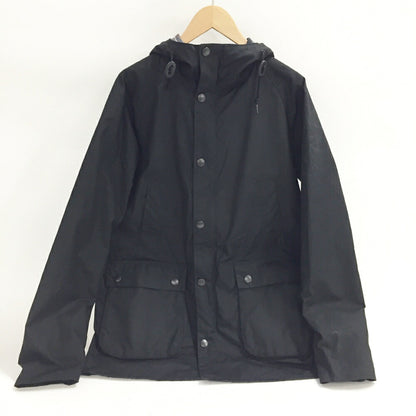 Barbour Bedale Hooded Wax Jacket Black Size 42