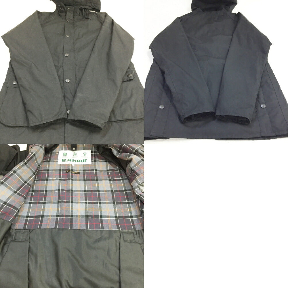 Barbour Bedale Hooded Wax Jacket Black Size 42