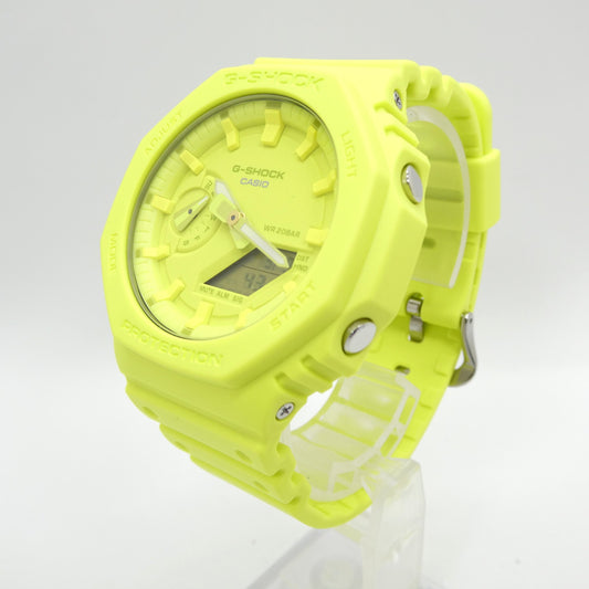 CASIO G-SHOCK GA-2100-9A9ER One Yellow Watch Size ONE SIZE