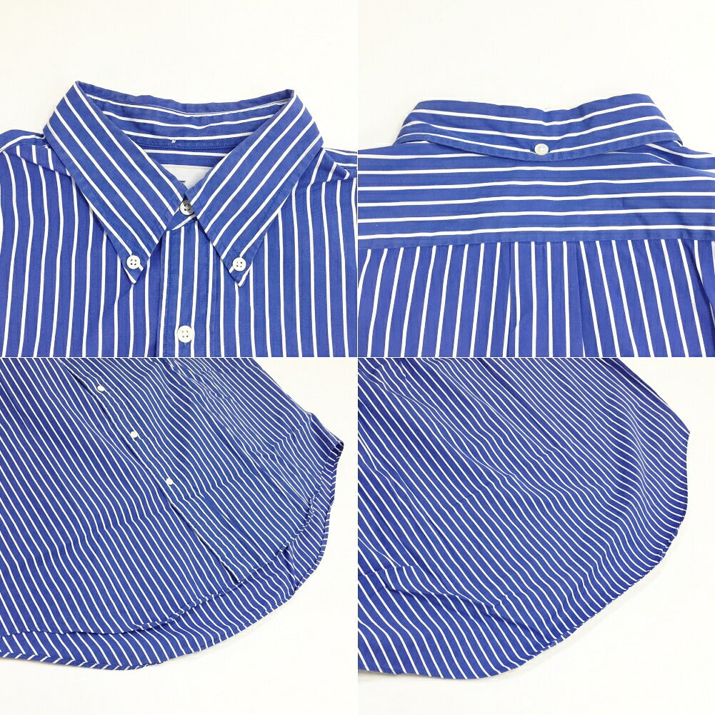 Graphpaper THOMAS MASON Stripe Shirt Blue Size 2