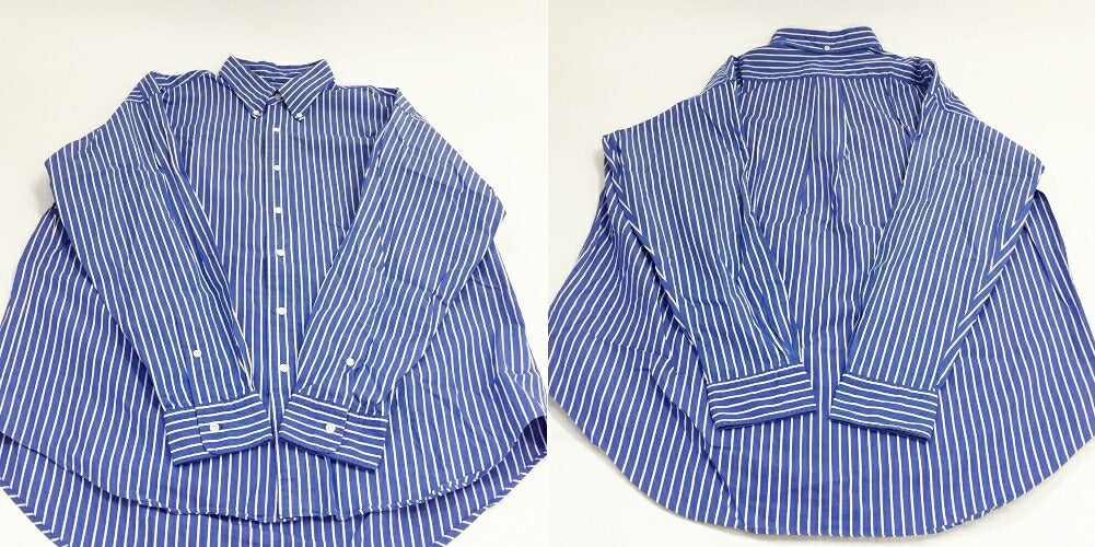 Graphpaper THOMAS MASON Stripe Shirt Blue Size 2