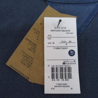 POLO RALPH LAUREN Long Sleeve Sweatshirt Blue Size M