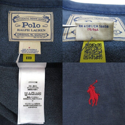 POLO RALPH LAUREN Long Sleeve Sweatshirt Blue Size M