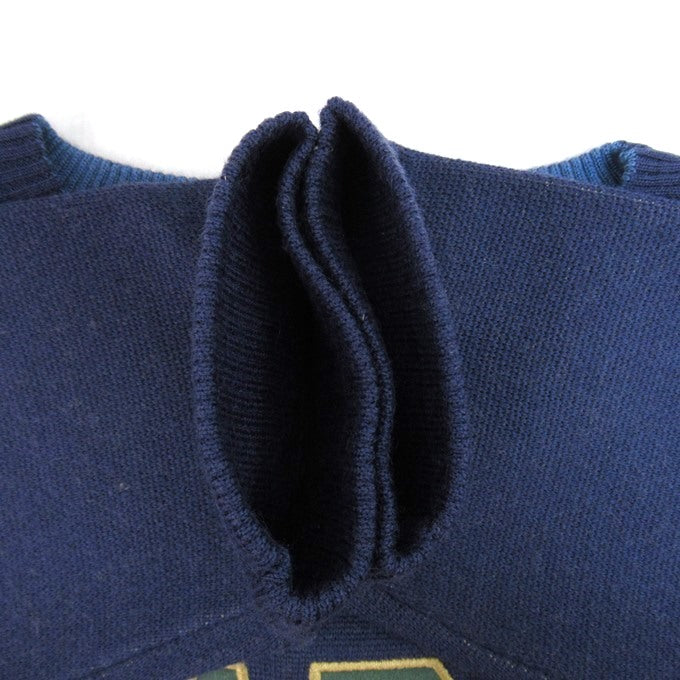 XLARGE Emblem Logo Crewneck Knit Sweater Blue Size XL