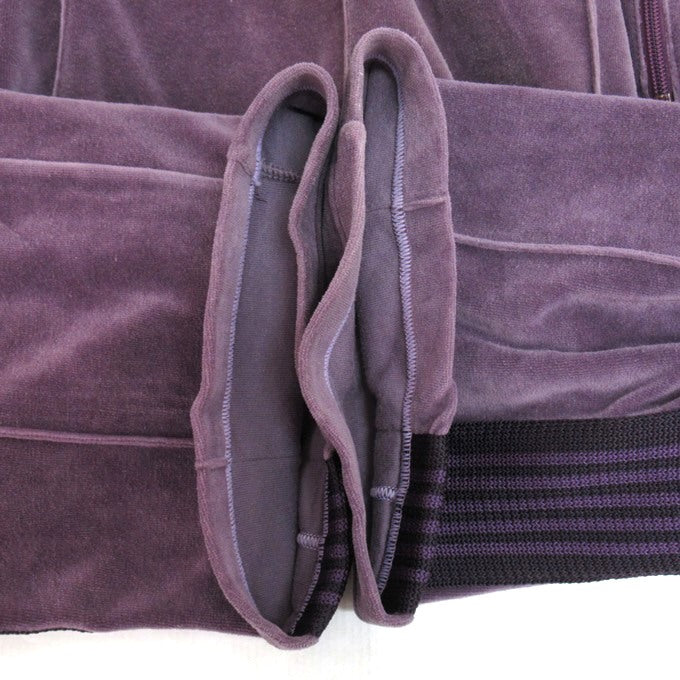 Needles Narrow Velour Track Pants Purple Size L