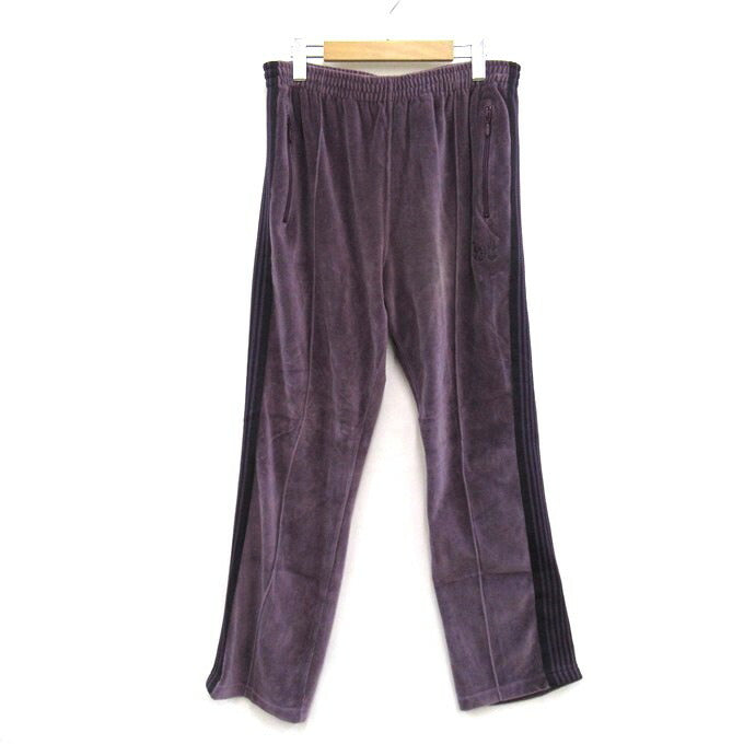 Needles Narrow Velour Track Pants Purple Size L