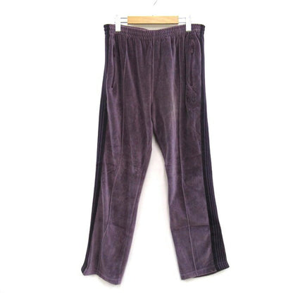 Needles Narrow Velour Track Pants Purple Size L