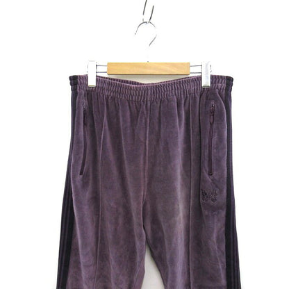 Needles Narrow Velour Track Pants Purple Size L