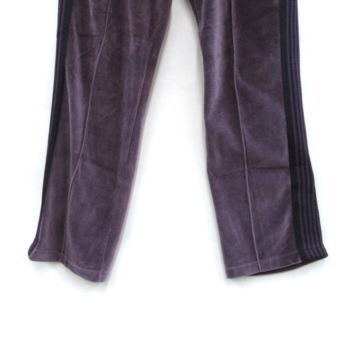 Needles Narrow Velour Track Pants Purple Size L