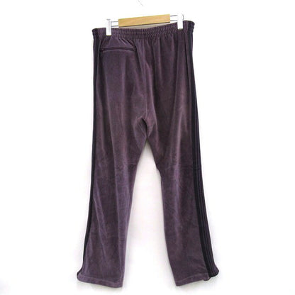 Needles Narrow Velour Track Pants Purple Size L