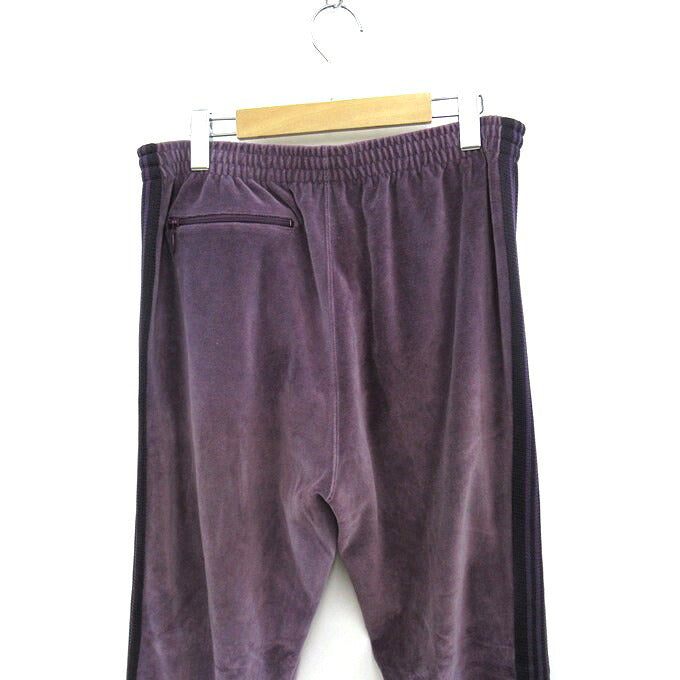 Needles Narrow Velour Track Pants Purple Size L