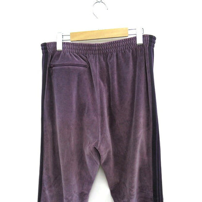 Needles Narrow Velour Track Pants Purple Size L