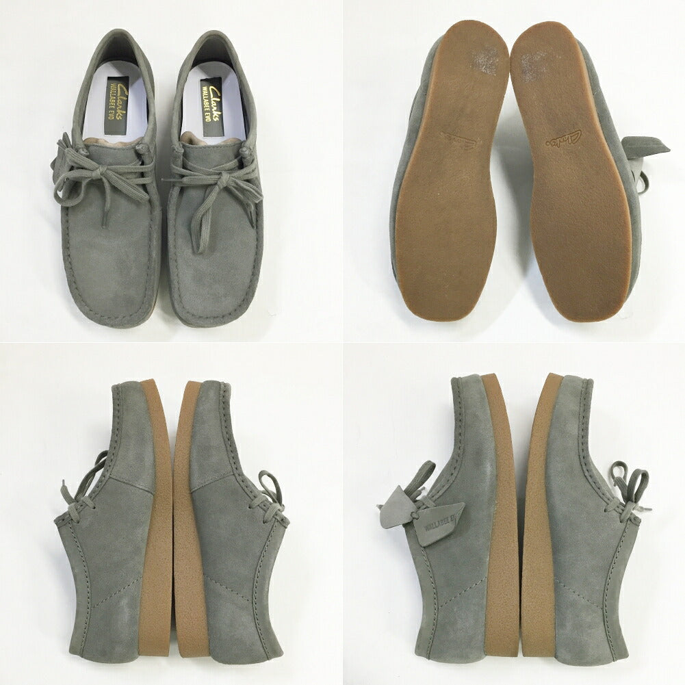 Clarks Wallabee Evo Gray Boots Size 42