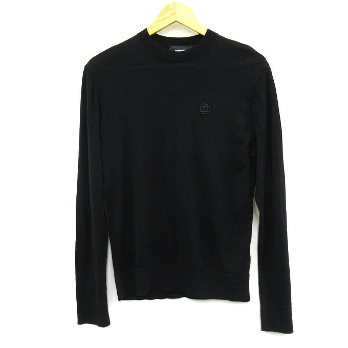 DSQUARED Crewneck Knit Sweater Black Size M