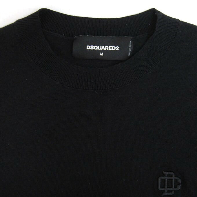 DSQUARED Crewneck Knit Sweater Black Size M