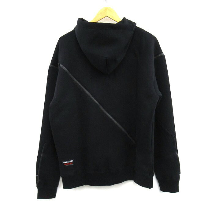 WILDSIDE x WIND AND SEA Multi Zipper Hoodie Black Size 3