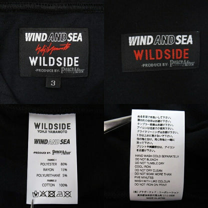 WILDSIDE x WIND AND SEA Multi Zipper Hoodie Black Size 3