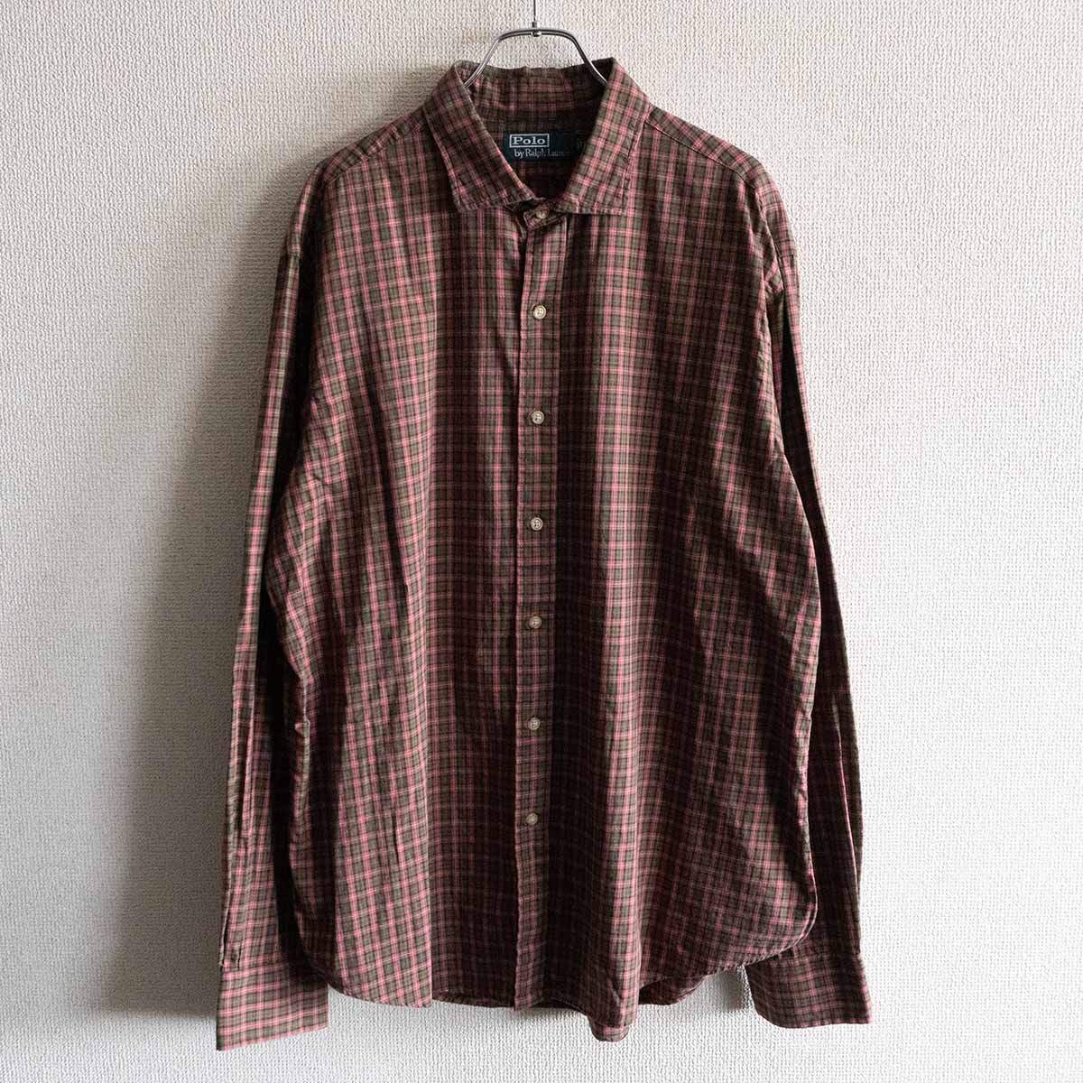 POLO RALPH LAUREN Oversize Round Check Shirt Size XL