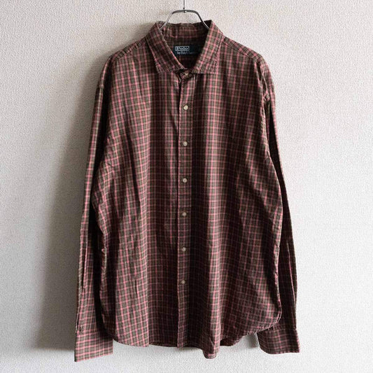 POLO RALPH LAUREN Oversize Round Check Shirt Size XL