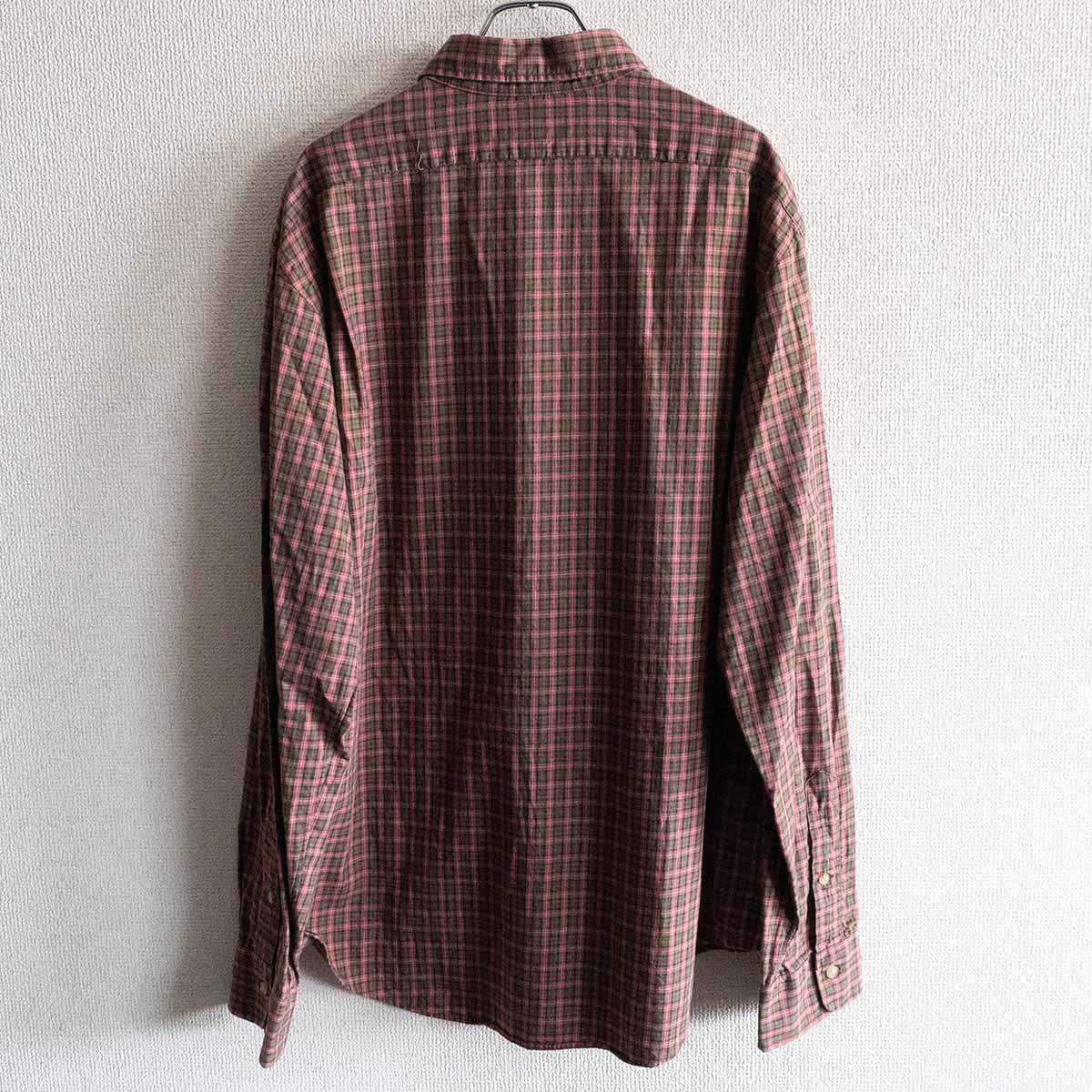POLO RALPH LAUREN Oversize Round Check Shirt Size XL