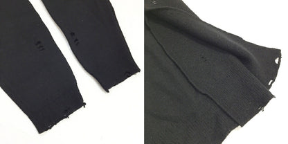 DAIRIKU Damage Polo Knit Black Size M