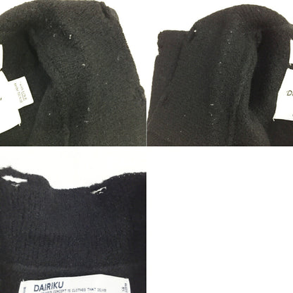 DAIRIKU Damage Polo Knit Black Size M