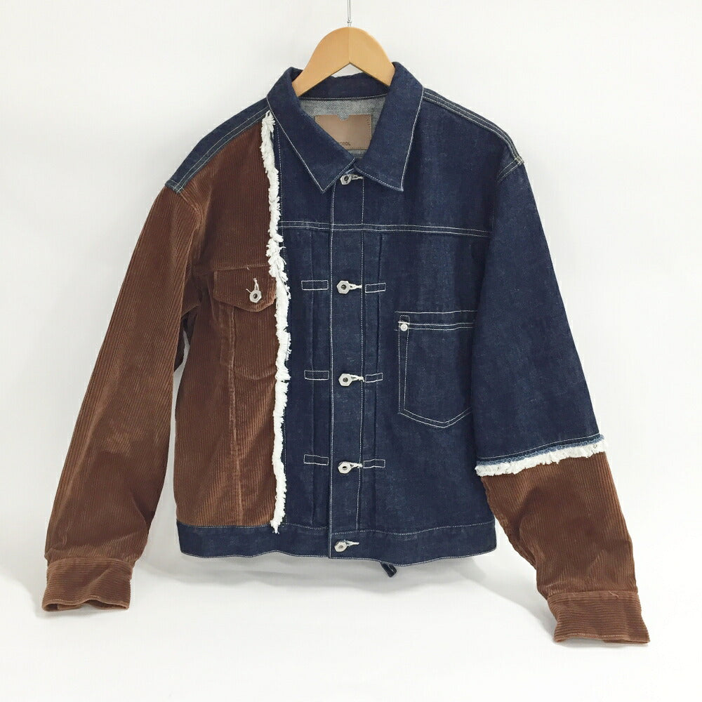 ROTOL Denim Corduroy Jacket Multi Size 3