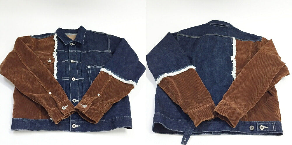 ROTOL Denim Corduroy Jacket Multi Size 3