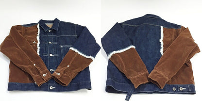 ROTOL Denim Corduroy Jacket Multi Size 3