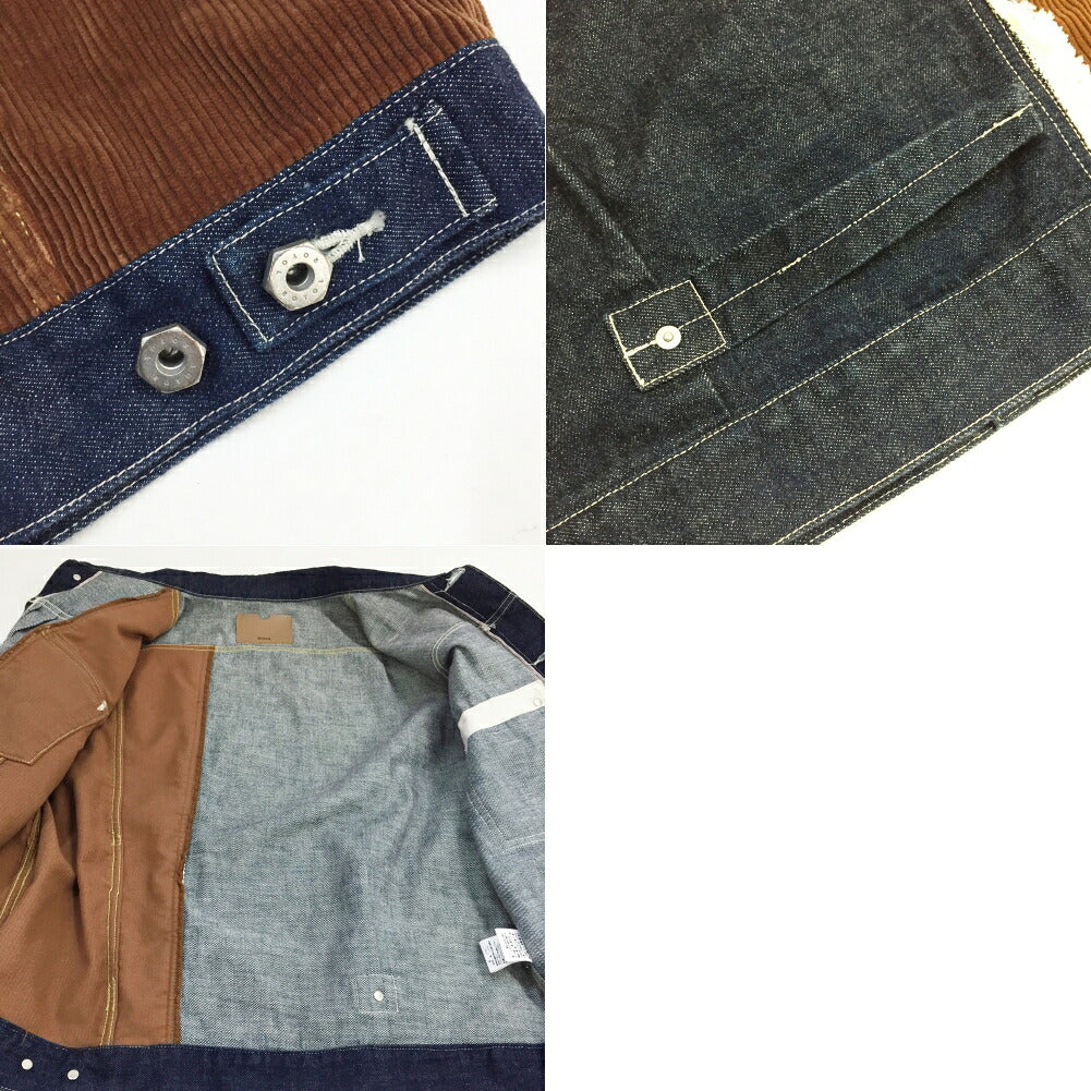 ROTOL Denim Corduroy Jacket Multi Size 3