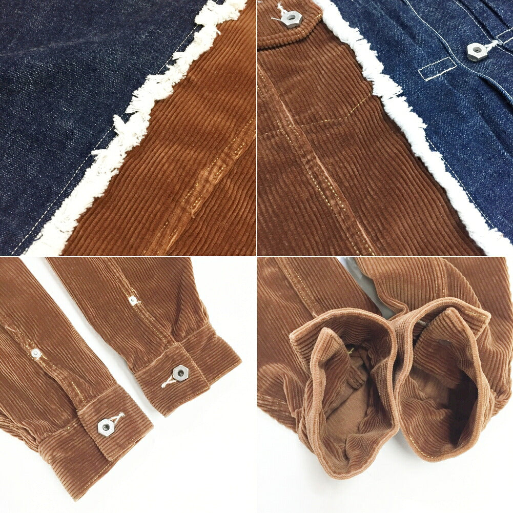 ROTOL Denim Corduroy Jacket Multi Size 3