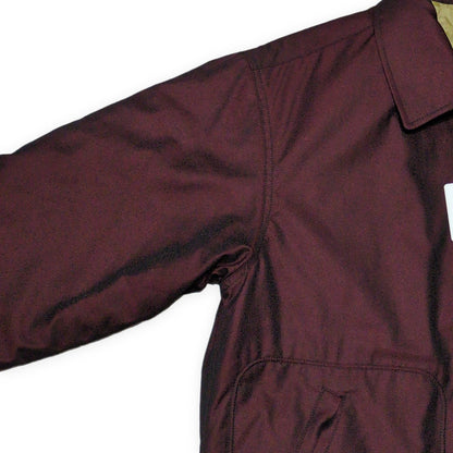 THE FLAT HEAD Red Giza Gabardine Drizzler Jacket Size 40