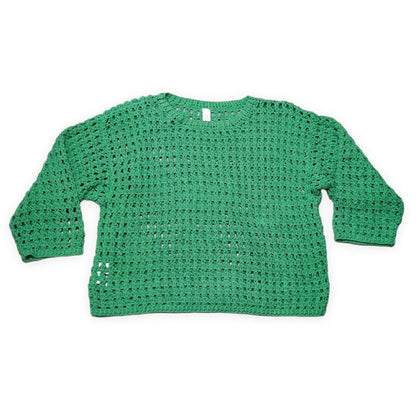 INDUSTRIAL HINDUSTAN Niche Cotton Mesh Sweater Green Size XL